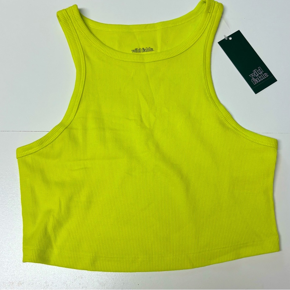 Wild Fable Tiny Ribbed Cropped Tank Size M NWT